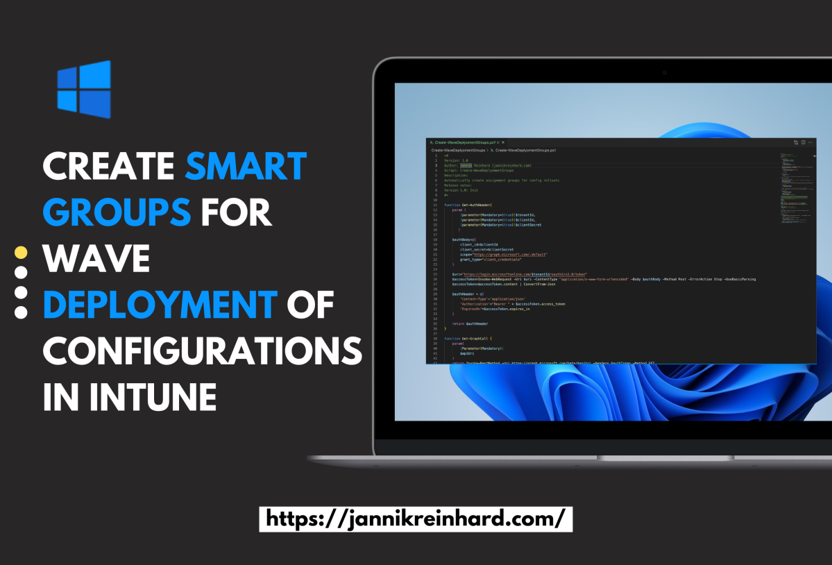 Create Smart Groups for Wave Deployment of Configurations in Intune