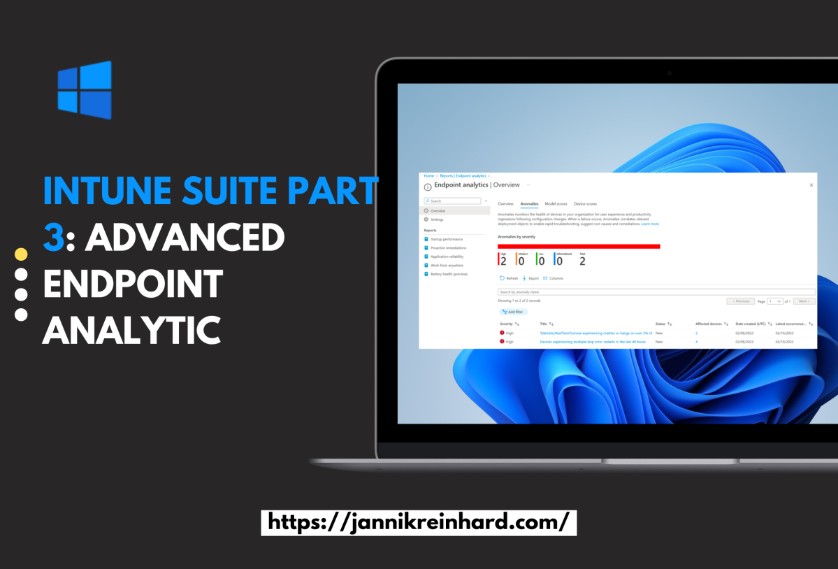 Intune Suite Part 3: Advanced Endpoint Analytics