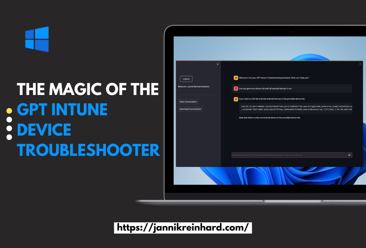 The Magic of the GPT Intune Device Troubleshooter